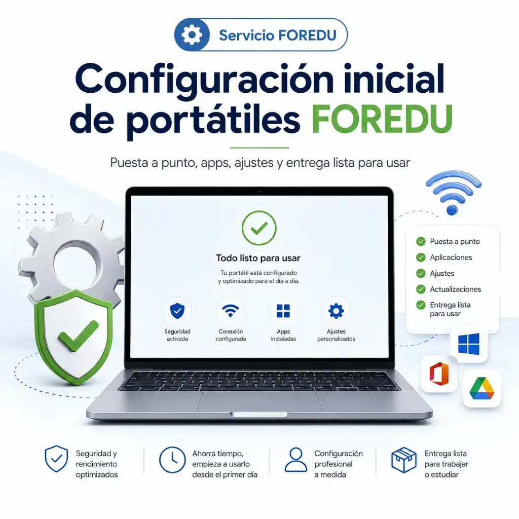 Configuración Inicial de Portátil FOREDU